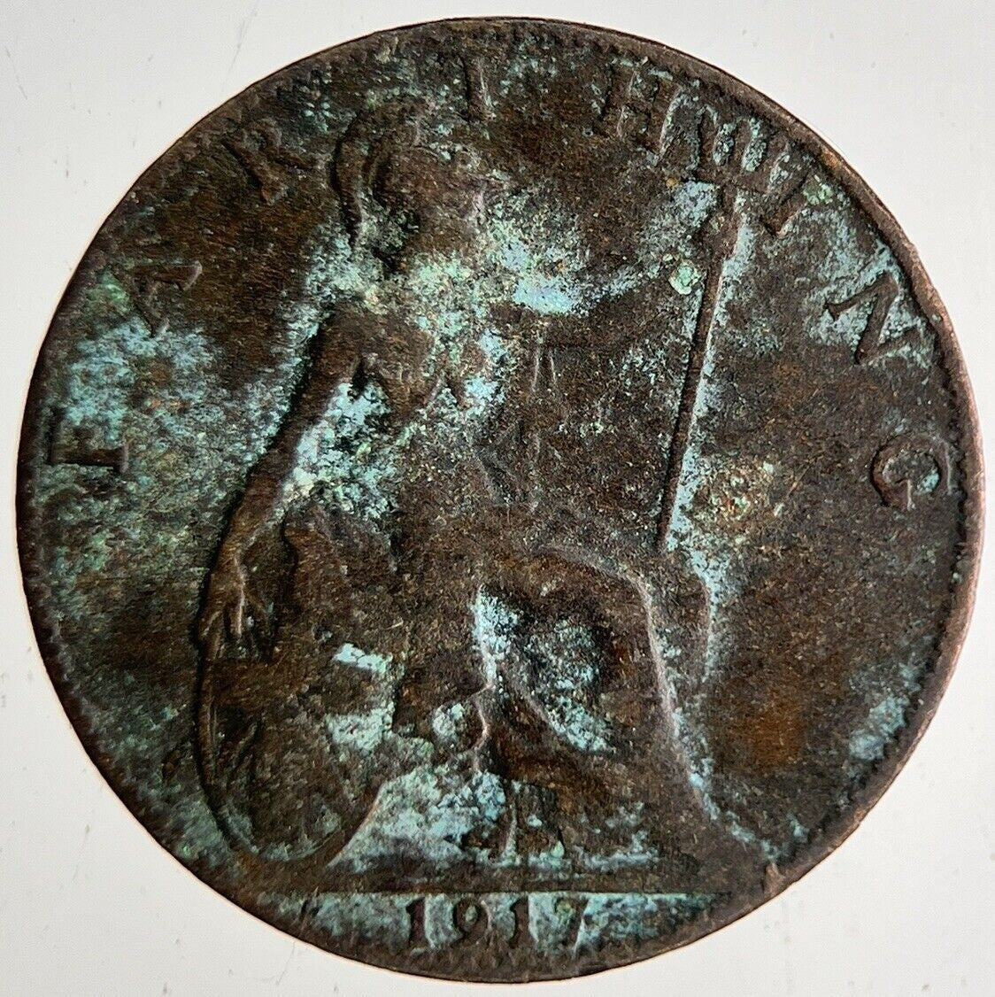 1917 George V Farthing Coin | Collectable Grade