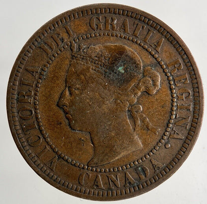 1886 Canada 1 Cent Coin | Fine Collectable Grade