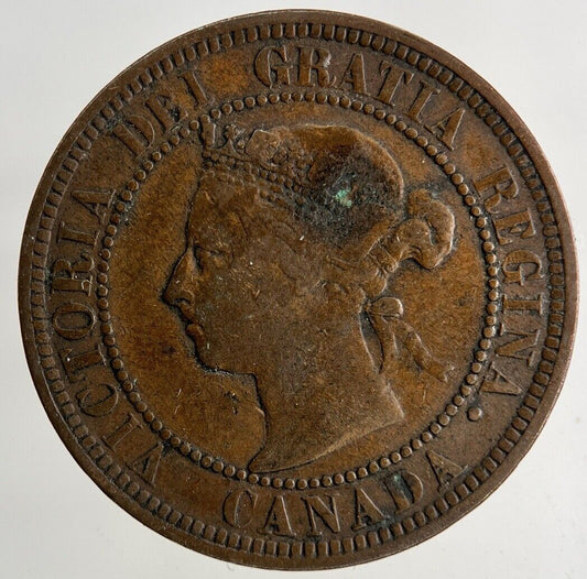 1886 Canada 1 Cent Coin | Fine Collectable Grade