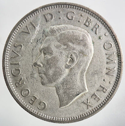 1940 George VI Half - Crown Silver Coin | Fine Collectable Grade