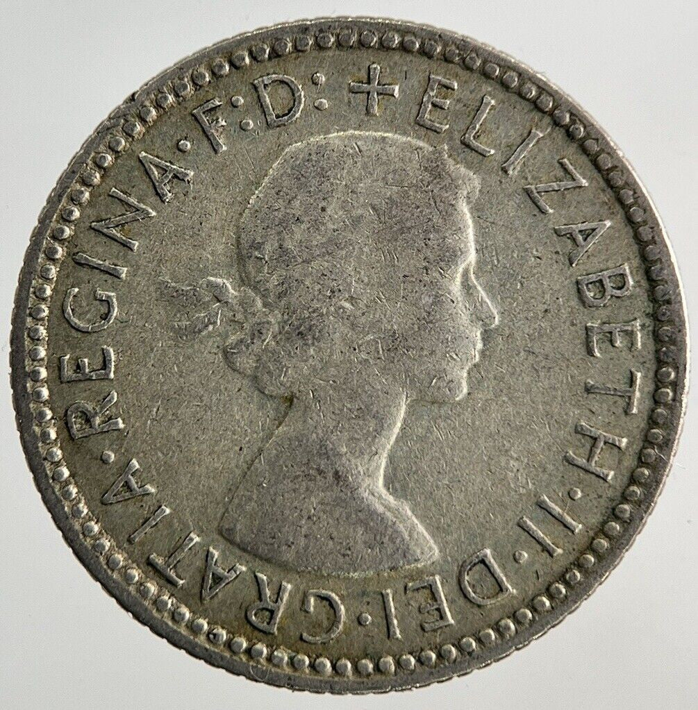 1955 Australia Sixpence Silver Coin | Fine Collectable Grade