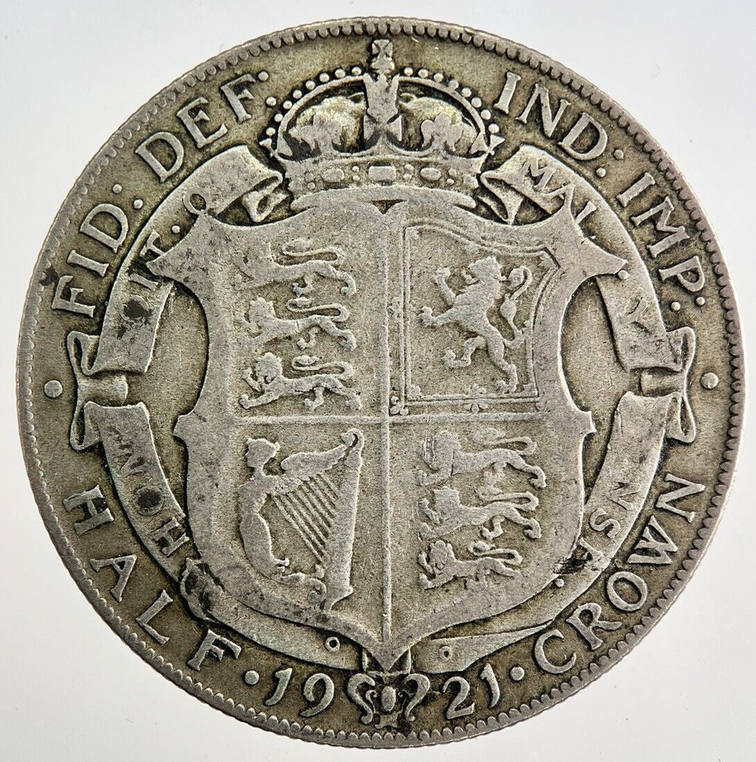 1921 George V Half - Crown Silver Coin | Collectable Grade | a8125