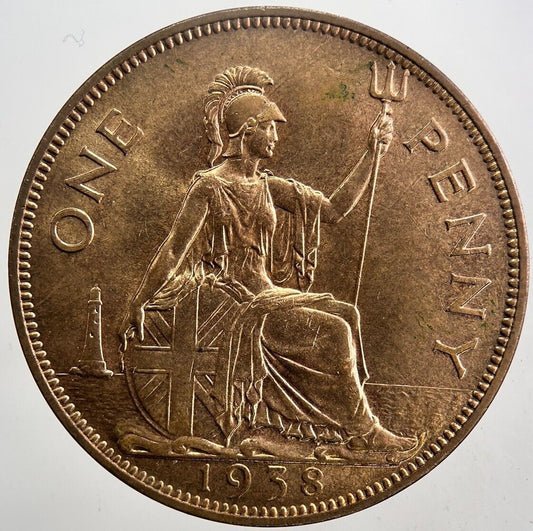 1938 George VI Penny Coin | Very High Grade | a5958