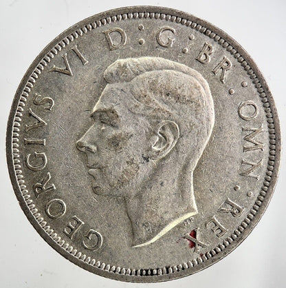 1946 George VI Half - Crown Silver Coin | Fine Collectable Grade