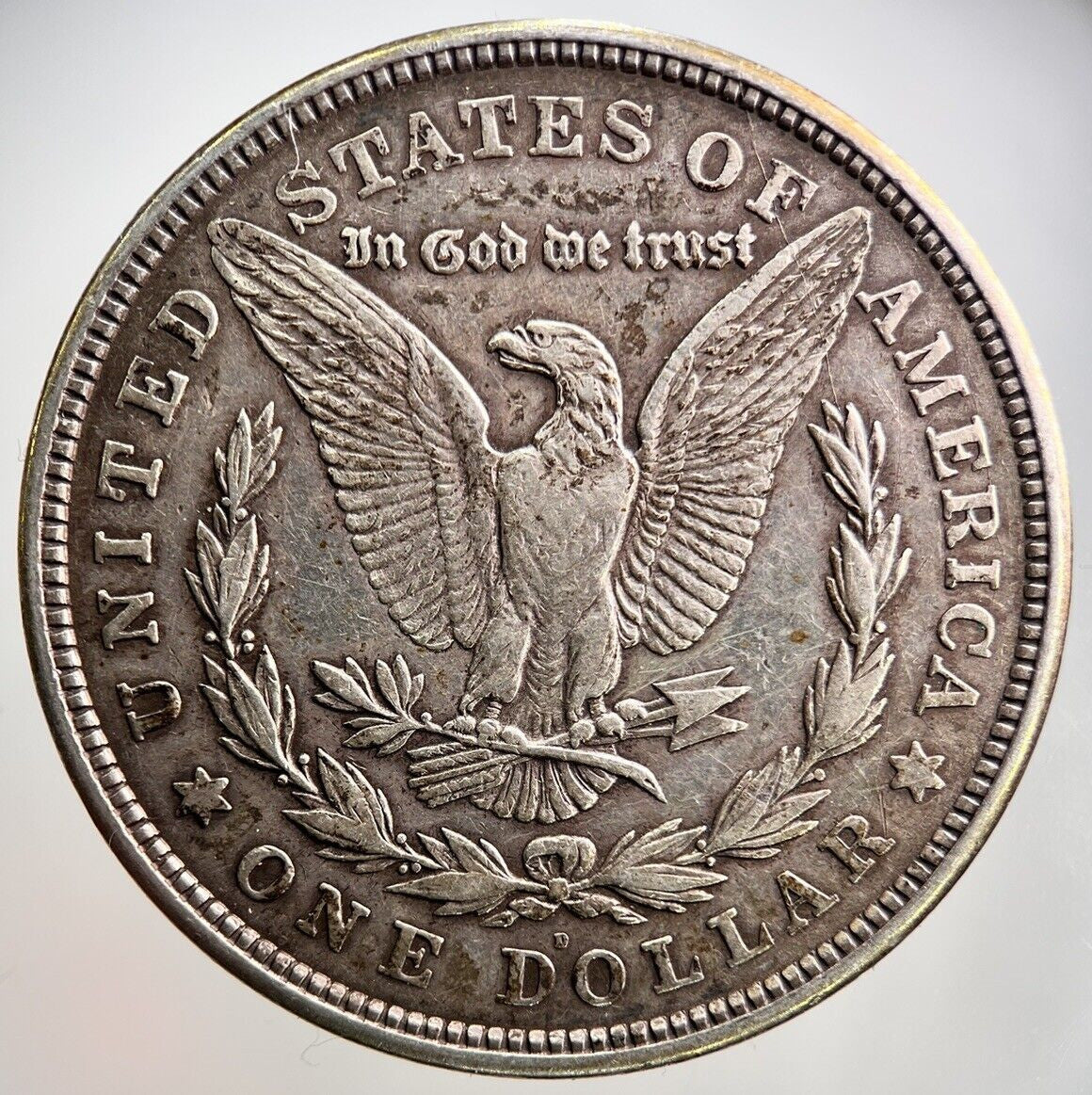 1921 - D US USA Morgan Dollar Silver Coin | Fine Collectable Grade | a2647