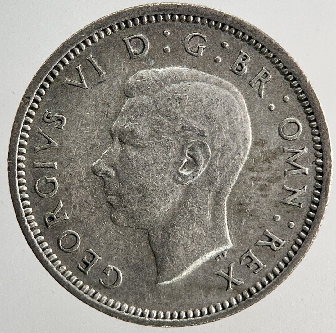 1944 George VI Sixpence Silver Coin | Fine Collectable Grade