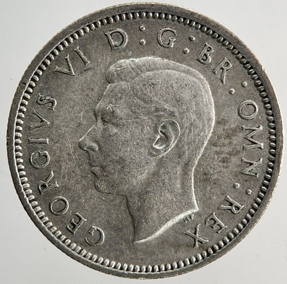 1944 George VI Sixpence Silver Coin | Fine Collectable Grade