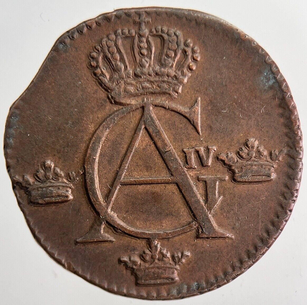 1806 Sweden 1/4 Skilling Ore Coin | Very High Grade | a6269