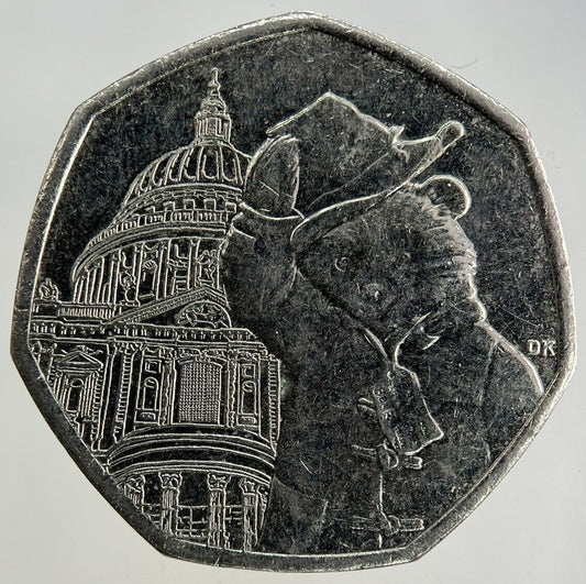 2019 Elizabeth II 2nd Paddington Bear 50p Fifty - Pence Coin | Collectable Grade