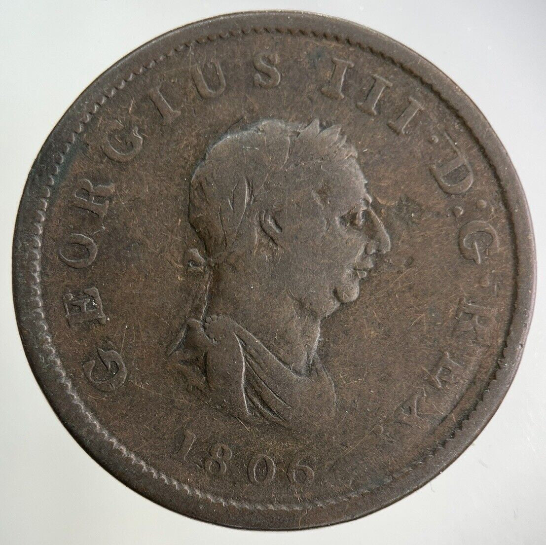 1806 George III 3rd Half - Penny Coin | Collectable Grade