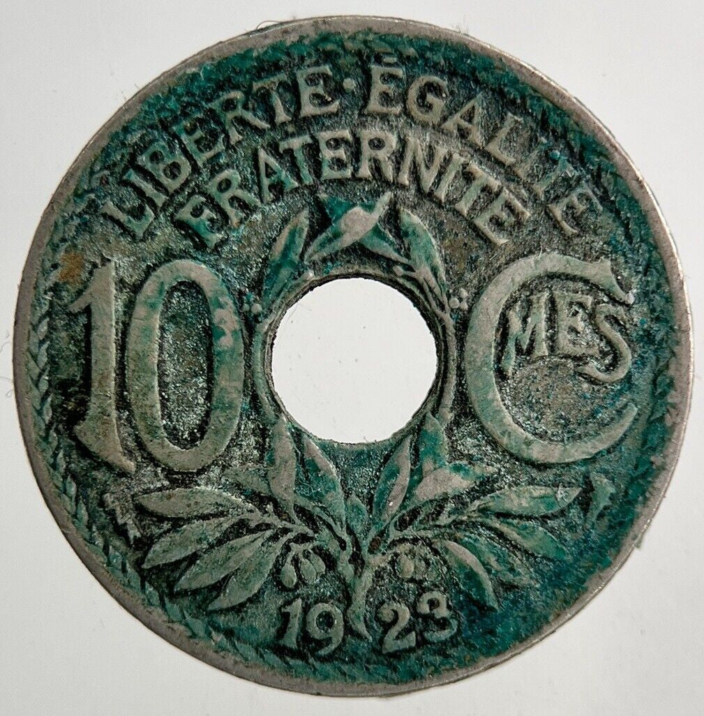 1923 France 10 Centimes Coin | Fine Collectable Grade
