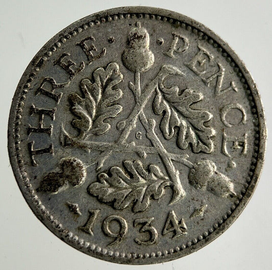 1934 George V Threepence Silver Coin | Collectable Grade
