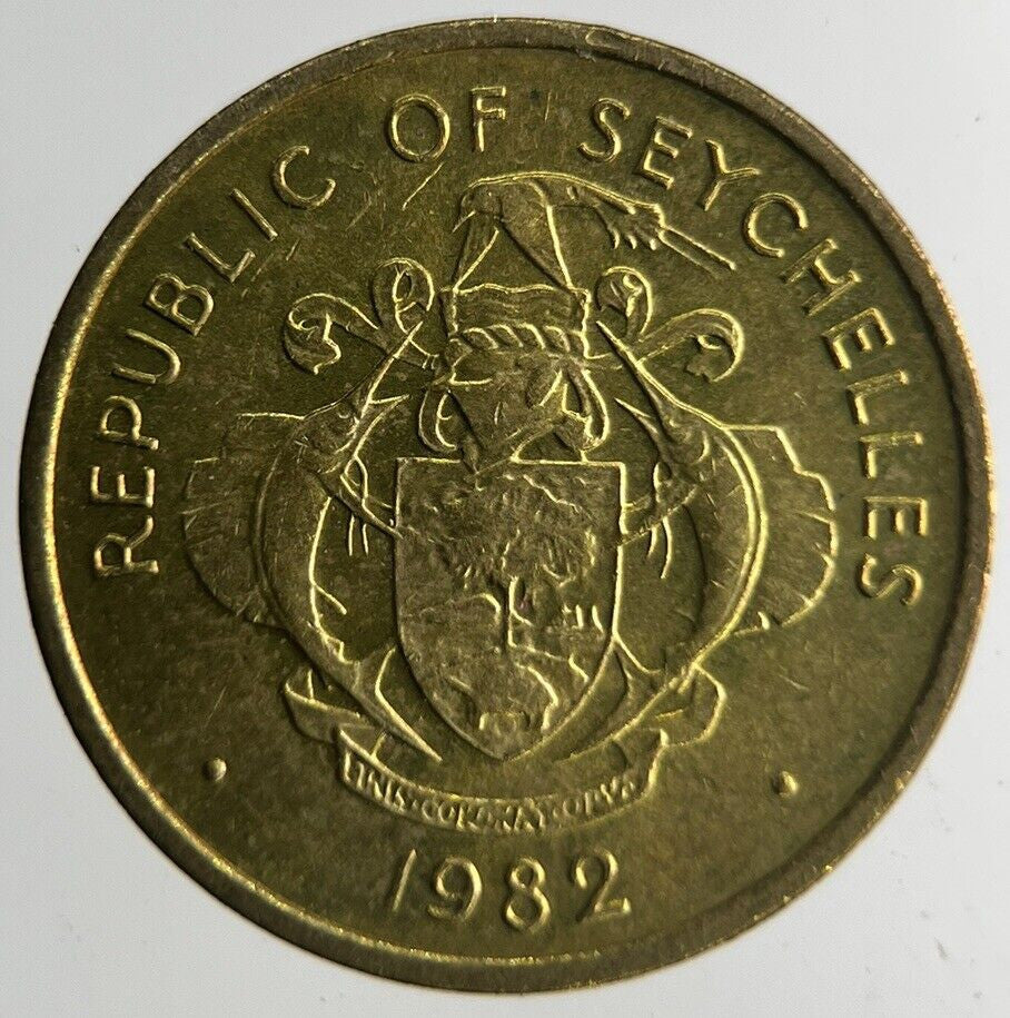 1982 Seychelles 1 Cent Coin | Fine Collectable Grade