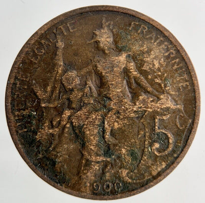 1900 France 5 Centimes Coin | Collectable Grade