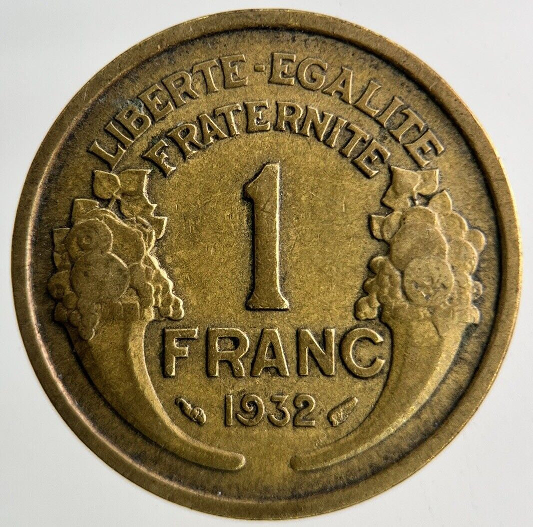 1932 France 1 Franc Coin | Fine Collectable Grade