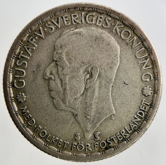 1949 Sweden 1 Krona Silver Coin | Fine Collectable Grade
