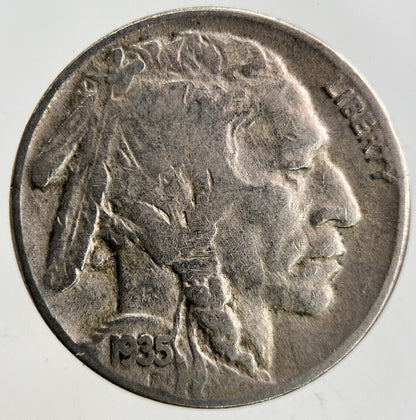 1935 US USA Indian Head Buffalo Nickel Coin | Fine Collectable Grade