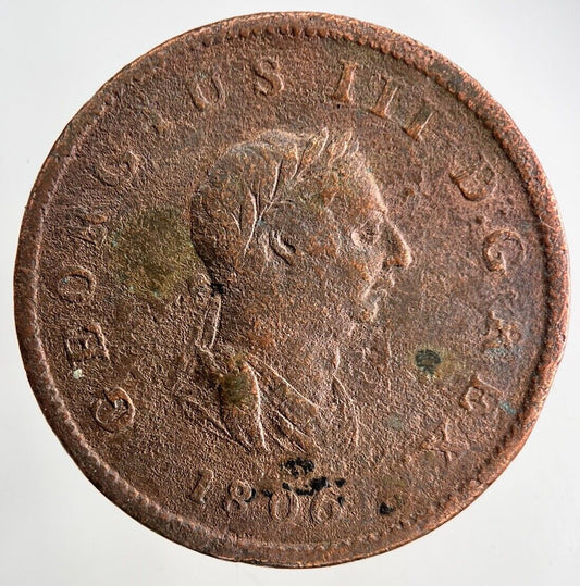 1806 George III 3rd Half - Penny Coin | Collectable Grade