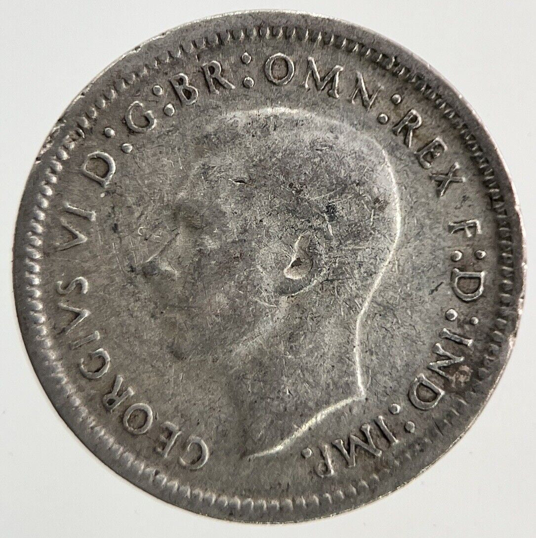 1943 Australia Threepence Silver Coin | Fine Collectable Grade