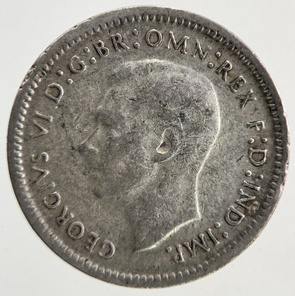 1943 Australia Threepence Silver Coin | Fine Collectable Grade