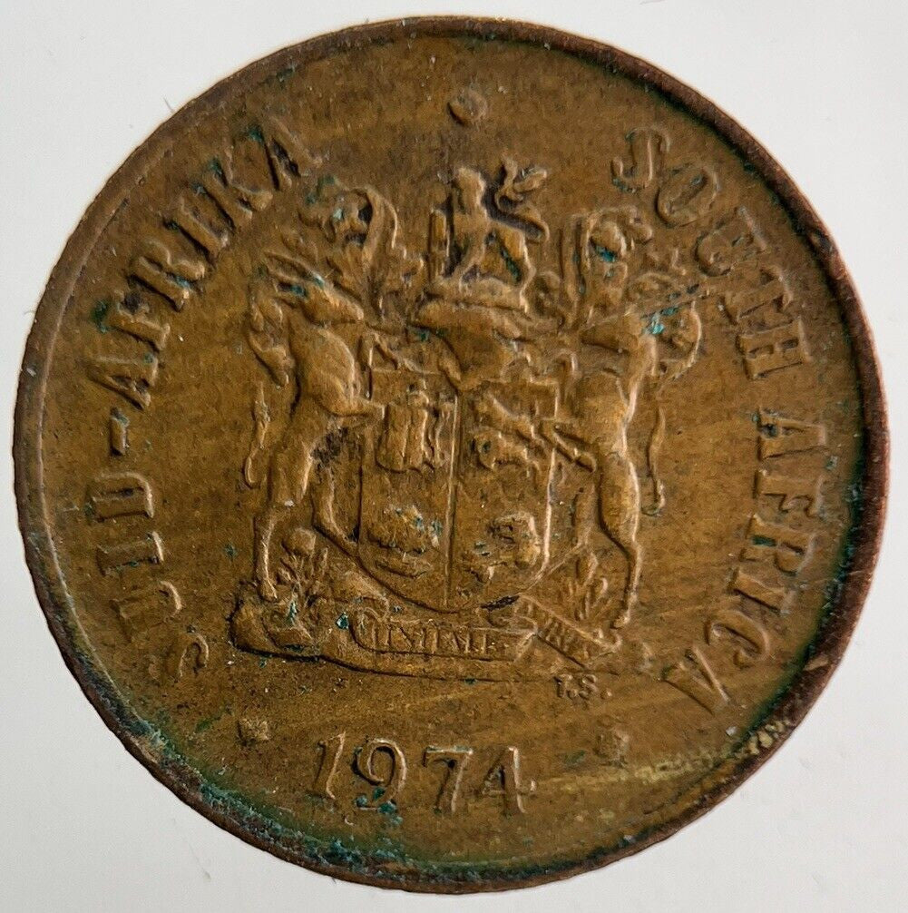 1974 South Africa 1 Cent Coin | Fine Collectable Grade