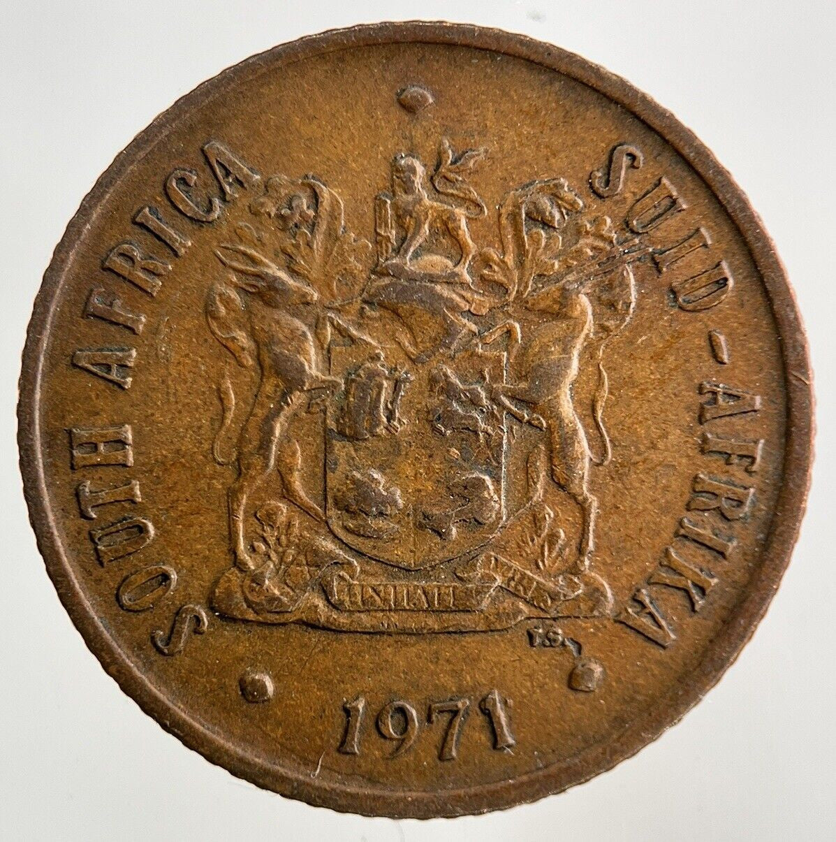 1971 South Africa 2 Cent Coin | Fine Collectable Grade