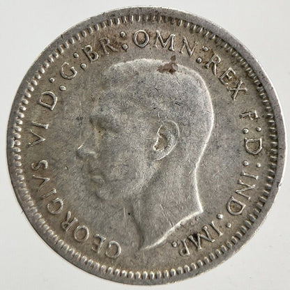 1943 Australia Threepence Silver Coin | Fine Collectable Grade