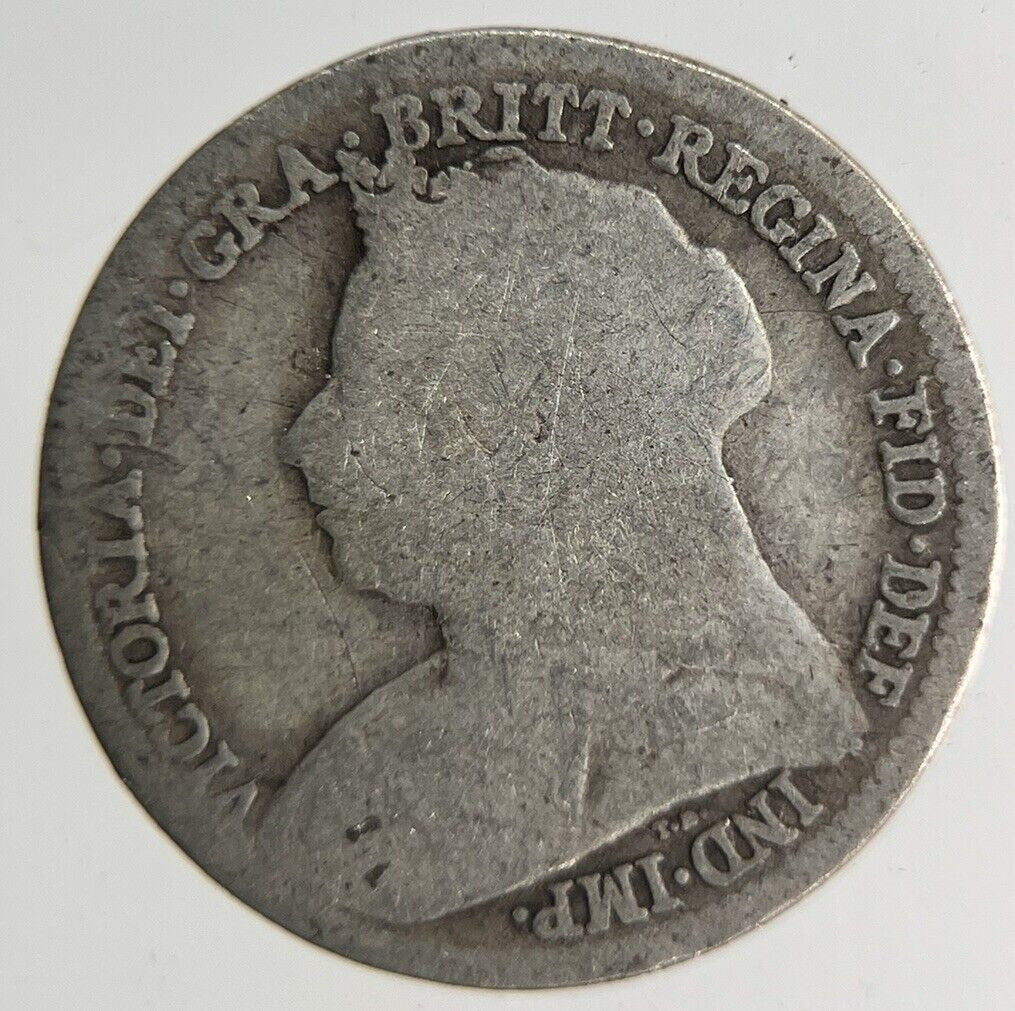 1896 Victoria Threepence Silver Coin | Collectable Grade