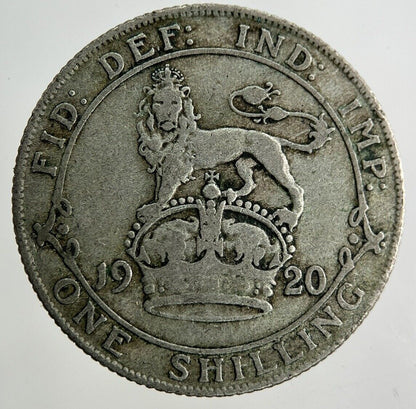 1920 George V Shilling Silver Coin | Collectable Grade