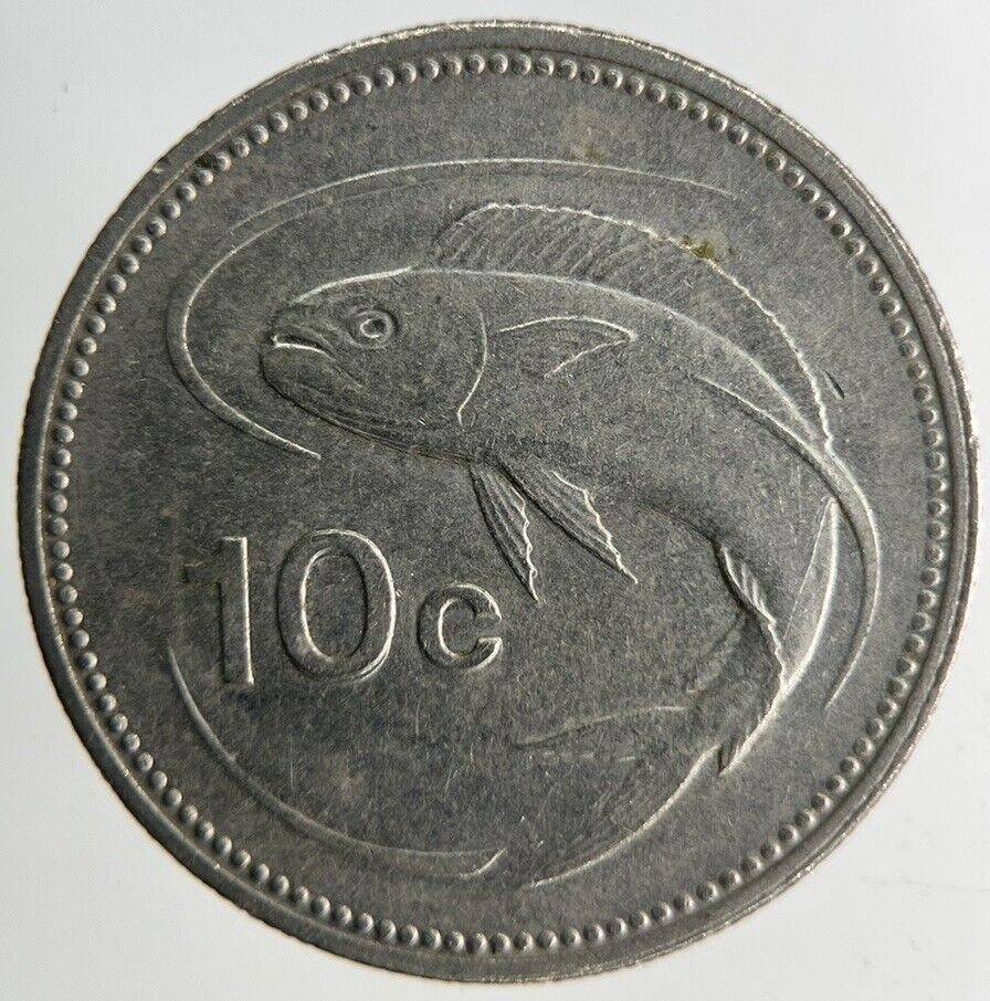 1998 Malta 10 Cents Coin | Fine Collectable Grade
