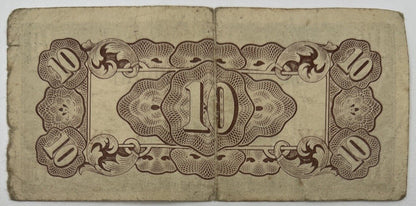 Old Vintage Japan 10 Centavos Banknote | Collectable Grade