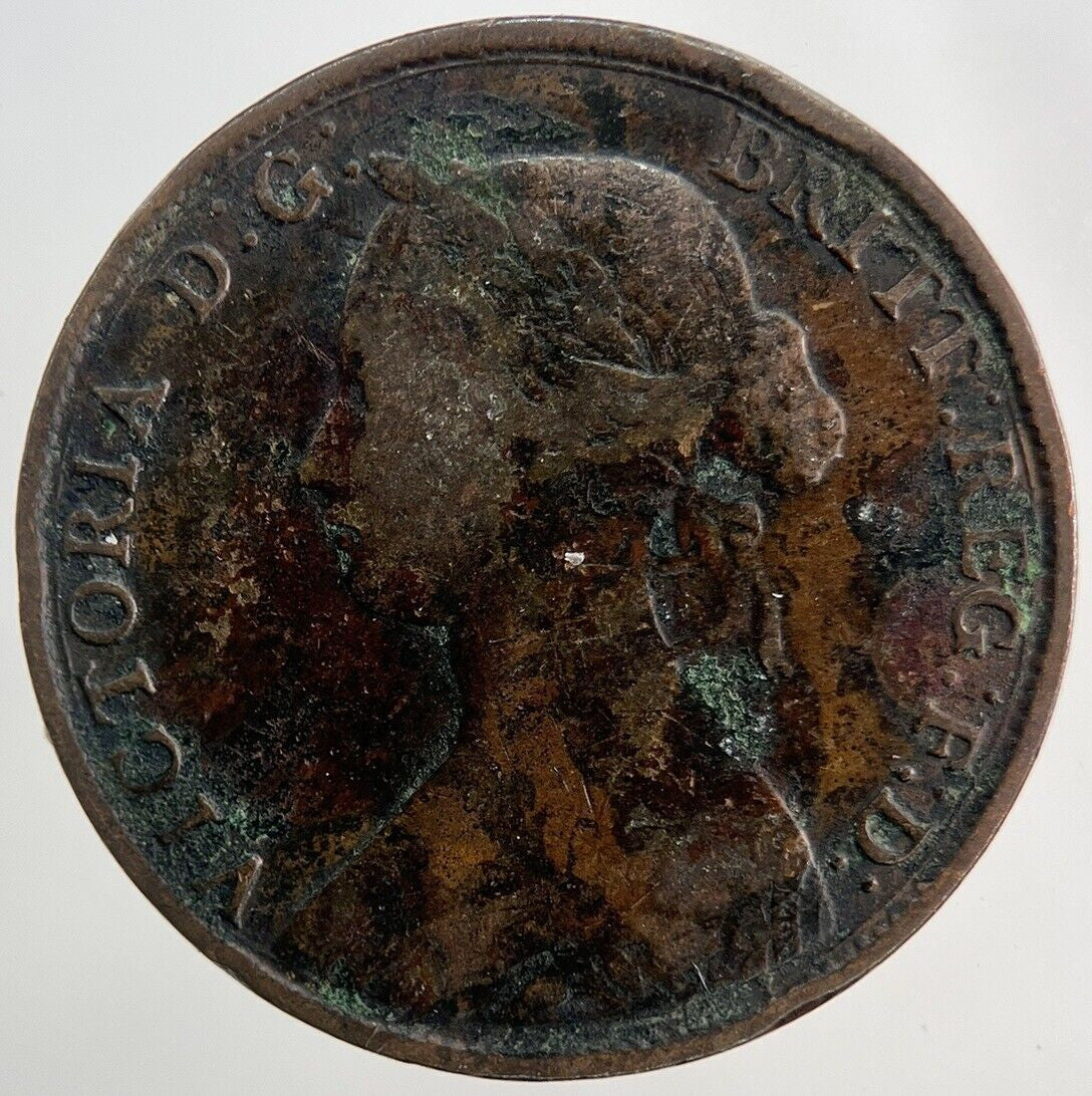1861 Victoria Half - Penny Coin | Fine Collectable Grade