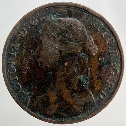 1861 Victoria Half - Penny Coin | Fine Collectable Grade