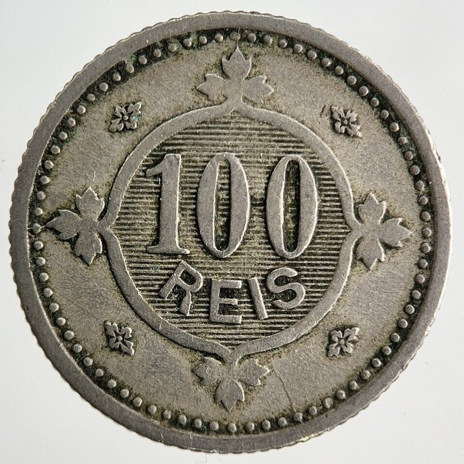 1900 Portugal 100 Reis Coin | Fine Collectable Grade