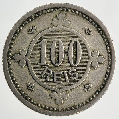 1900 Portugal 100 Reis Coin | Fine Collectable Grade