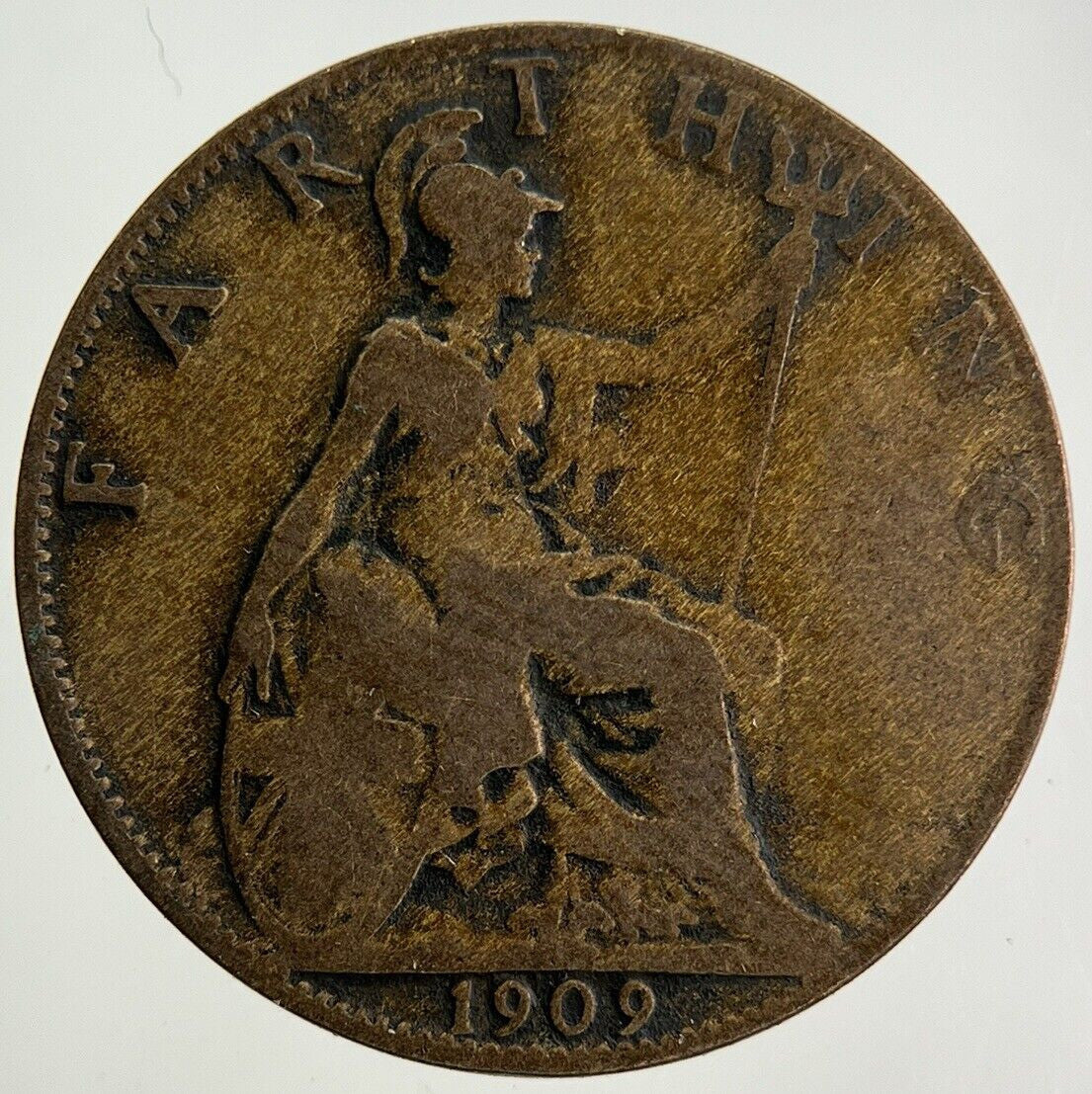 1909 Edward VII Farthing Coin | Collectable Grade