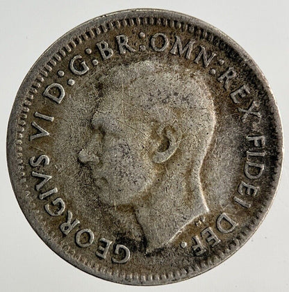 1950 Australia Threepence Silver Coin | Fine Collectable Grade