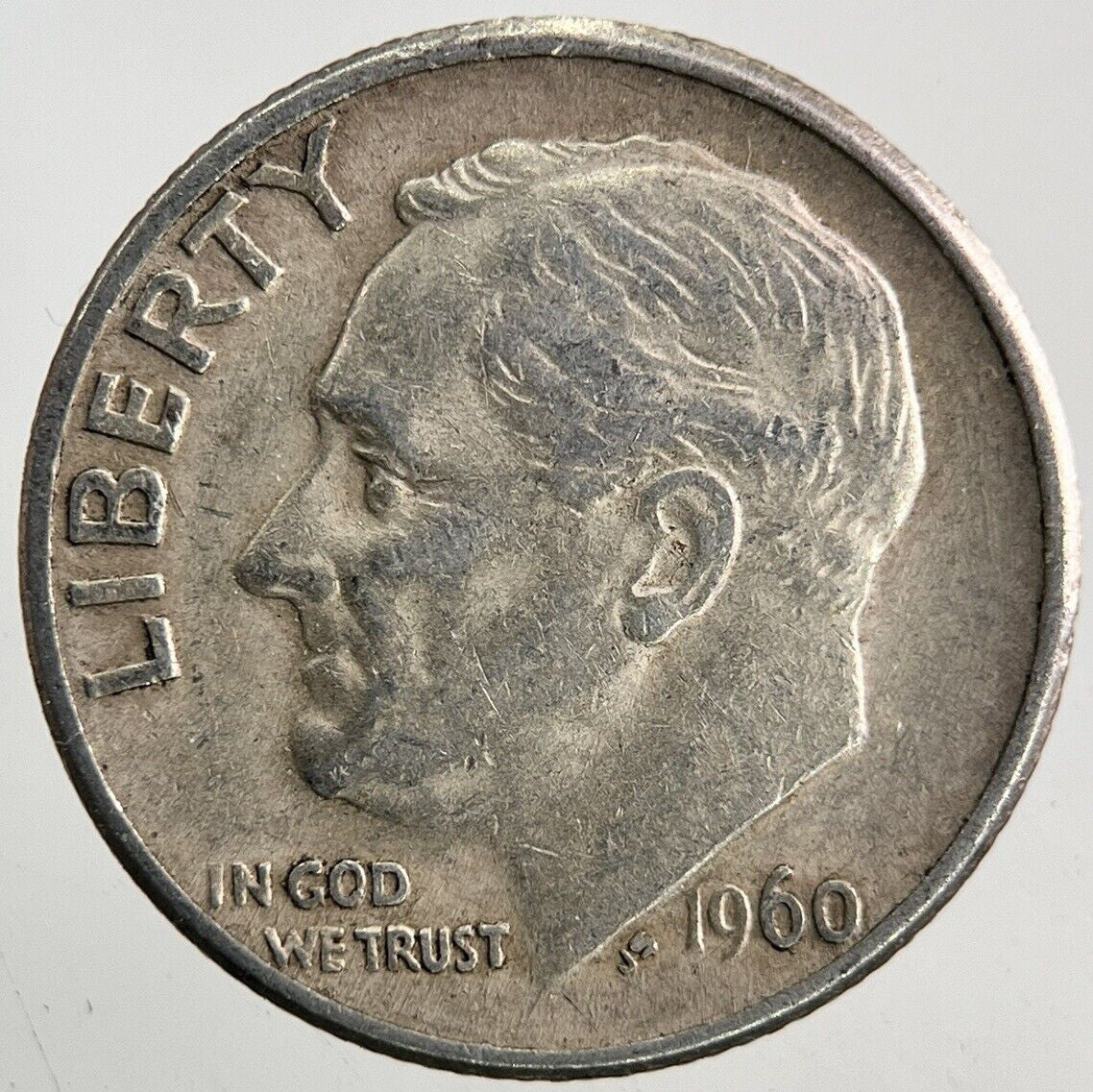 1960 - D US USA Roosevelt Dime Silver Coin | Fine Collectable Grade