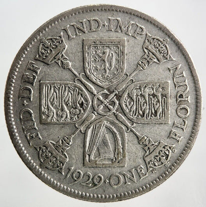 1929 George V Florin Silver Coin | Collectable Grade