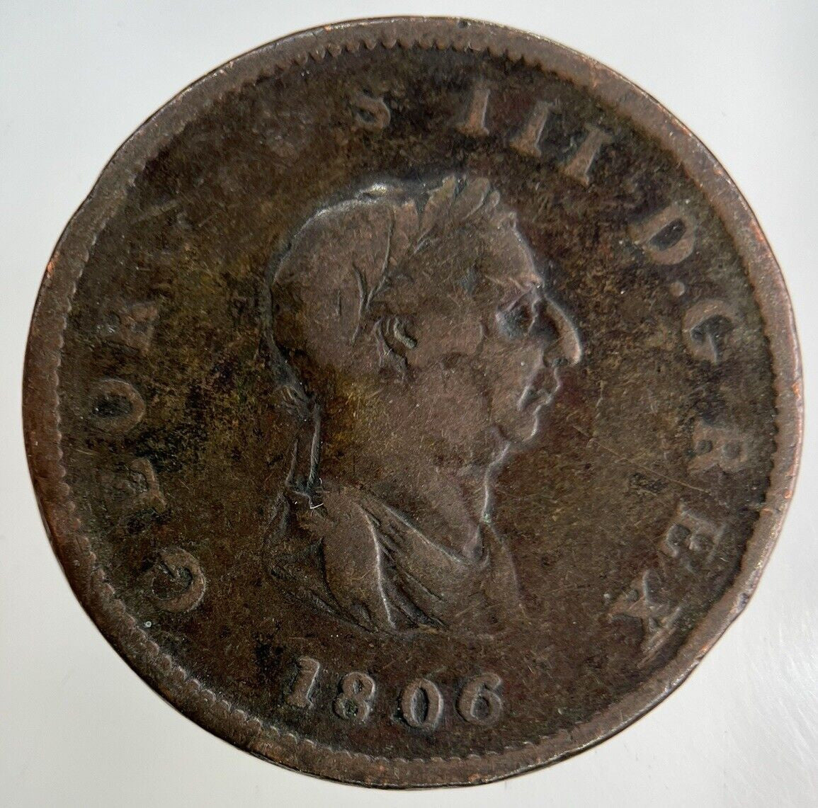 1806 George III 3rd Half - Penny Coin | Collectable Grade