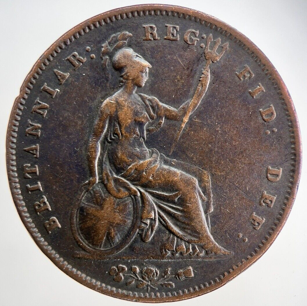 1854 Victoria One Penny Coin | Very High Grade