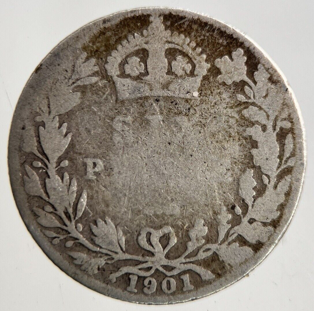 1901 Victoria Sixpence Silver Coin | Fair Grade