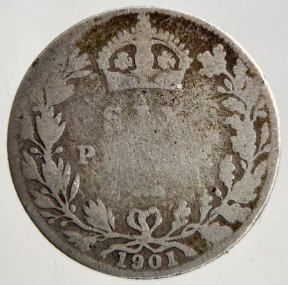 1901 Victoria Sixpence Silver Coin | Fair Grade