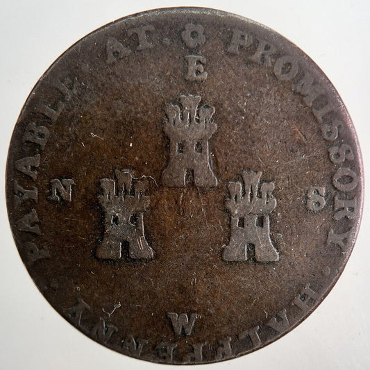 1792 Macclesfield Half - Penny Token | Fine Collectable Grade | a6548