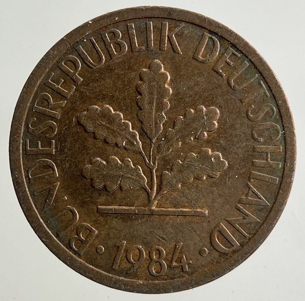 1984 Germany 1 Pfennig Coin | Fine Collectable Grade