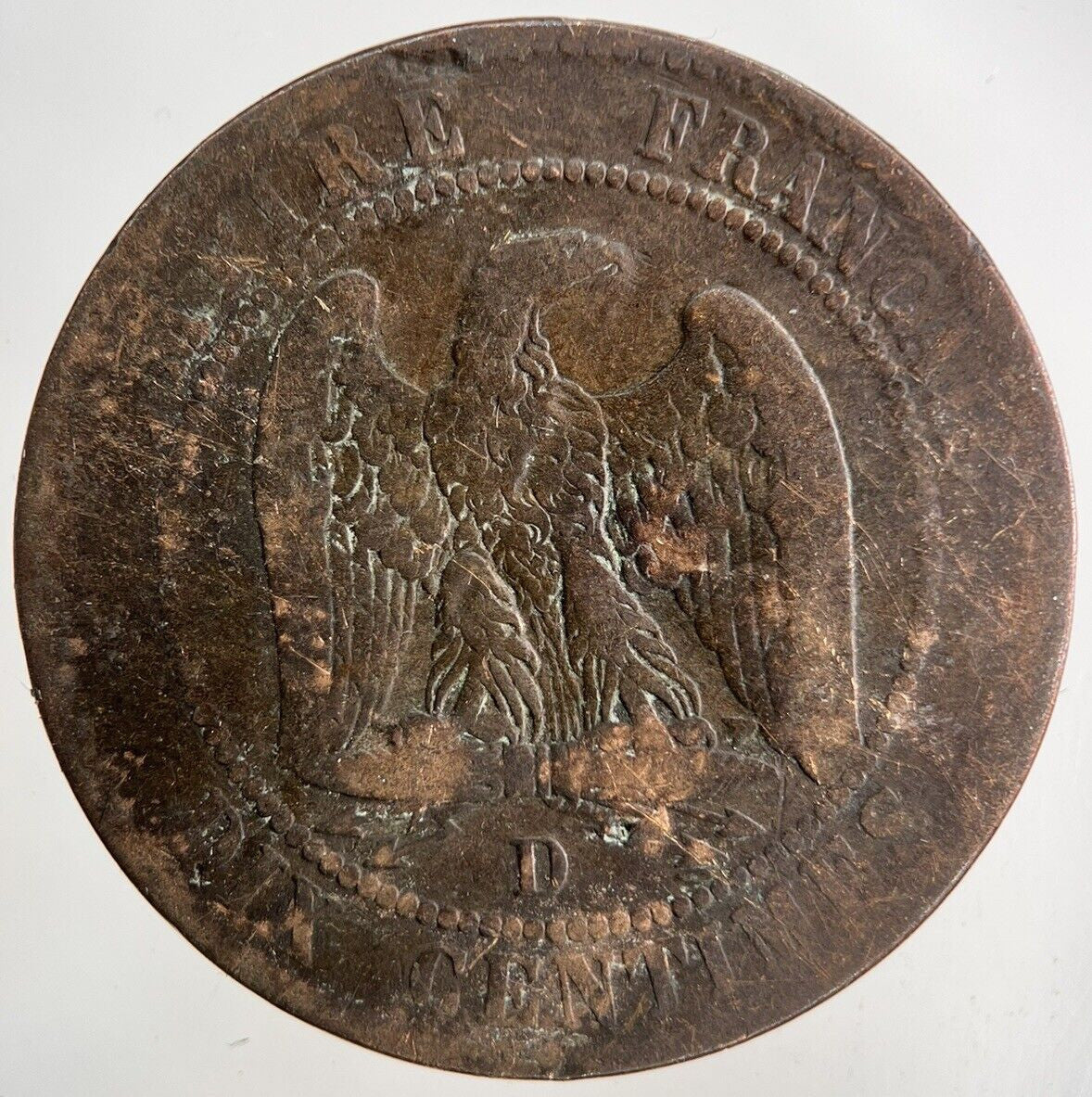 1855 France 10 Centimes Coin | Fair Grade