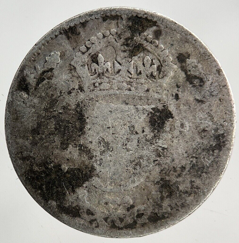 British Victoria Threepence Silver Coin | Fair Grade