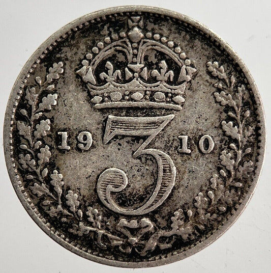 1910 Edward VII Threepence Silver Coin | Very High Grade | a8711