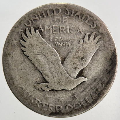 US USA One Quarter Standing Liberty Silver Coin | Collectable Grade