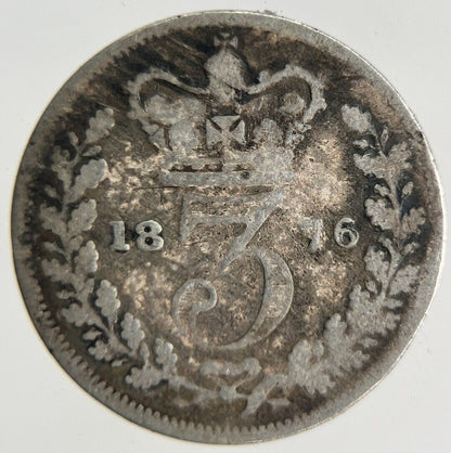 1876 Victoria Threepence Silver Coin | Collectable Grade